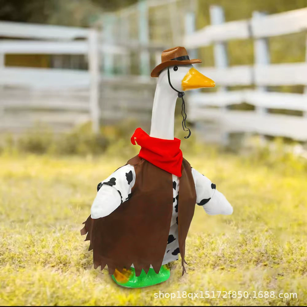 Платье в стиле вестерн-ковбой для больших белых гусей Amazon, одежда для гусей в стиле кросс-бордер, одежда для гусей на крыльце.