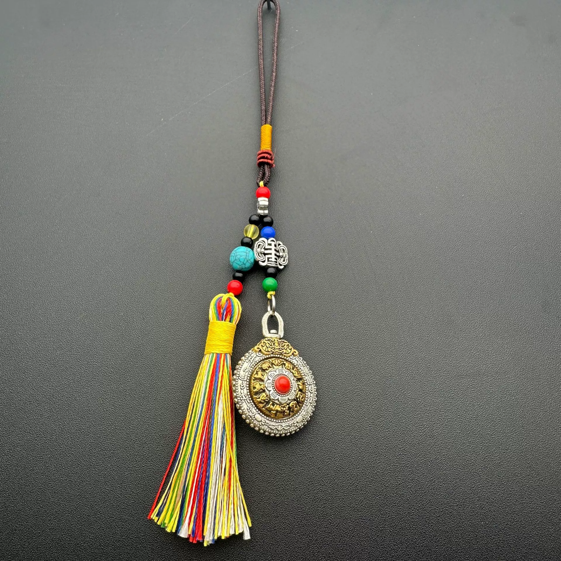 Double-sided ethnic pendant, accessory, Chinese horoscope, ethnic style