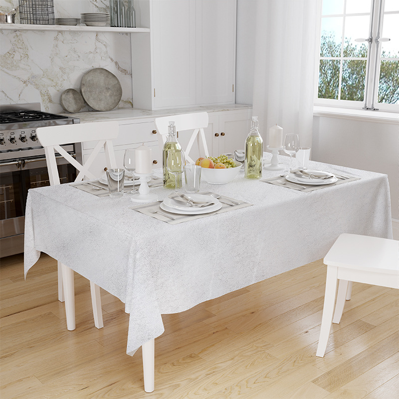 3D mantel estilo nórdico luz mesa de comedor de lujo PEVA impermeable mantel ecológico multi-tamaño simple mantel 90*140