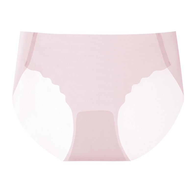 Bragas sin costuras para mujer verano delgado de cintura baja sexy seda de hielo entrepierna de algodón puro antibacteriano transpirable invisible refrescante image 7