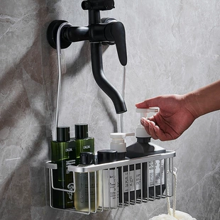 Donor -free bathroom shower shelf, bathroom, shower gel storage basket shower room toilet shampoo hanging basket
