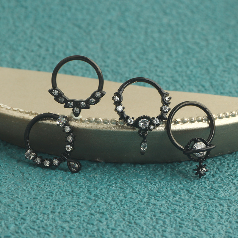 Labret piercing jewelry detail image
