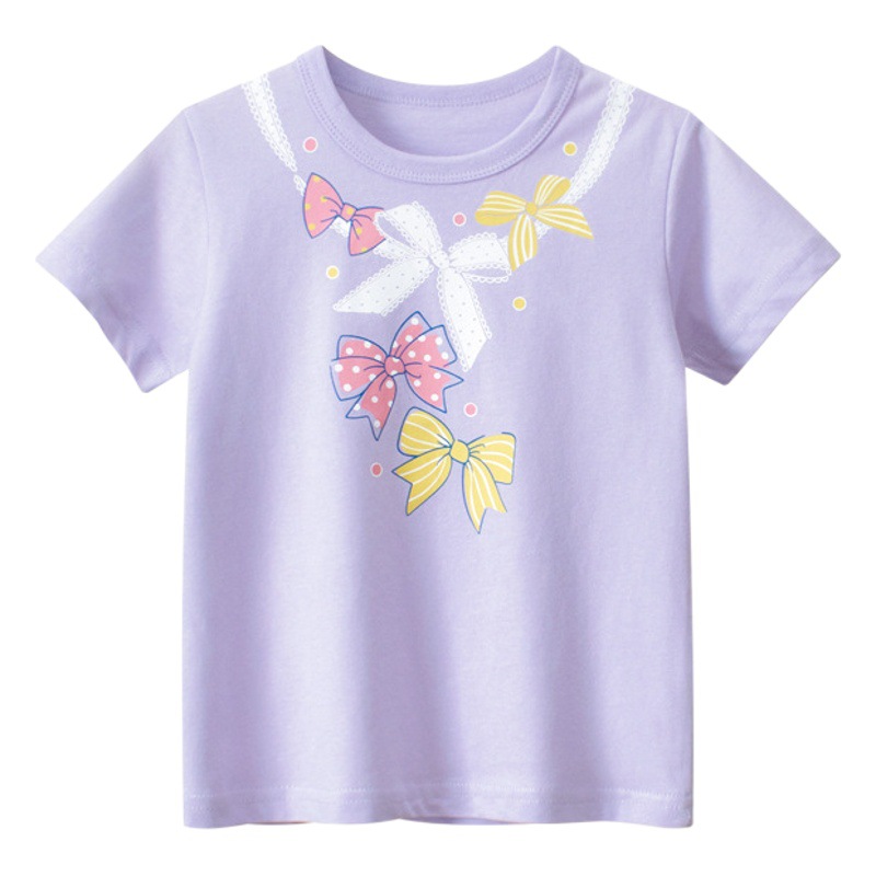 27 ropa para niños de estilo coreano en casa camiseta de manga corta para niños de entrega de una sola pieza 2024 verano nueva ropa para bebés al por mayor