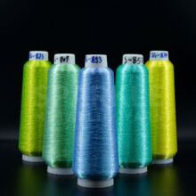 批发定制ST型金银线幻彩变色龙电脑150DMS线服装刺绣用