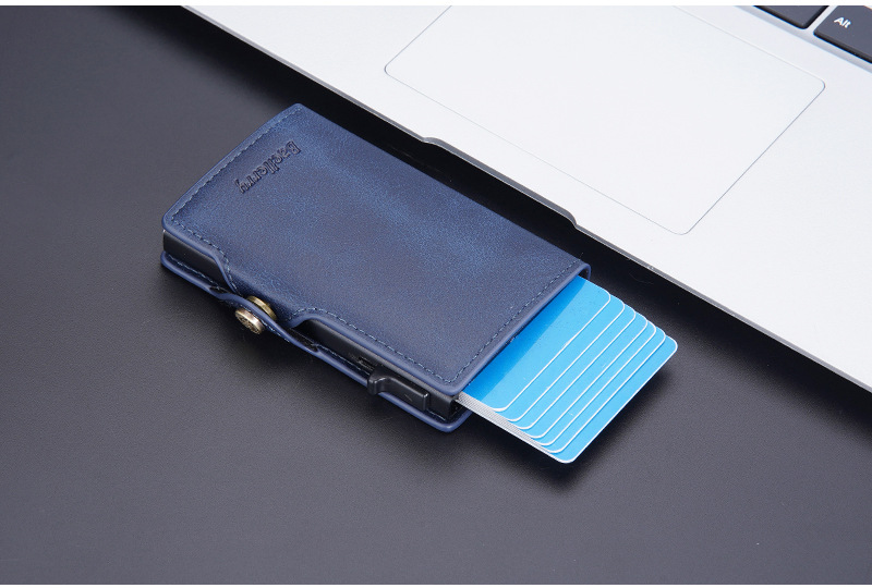 Men's Solid Color Pu Leather Open Card Holders display picture 5