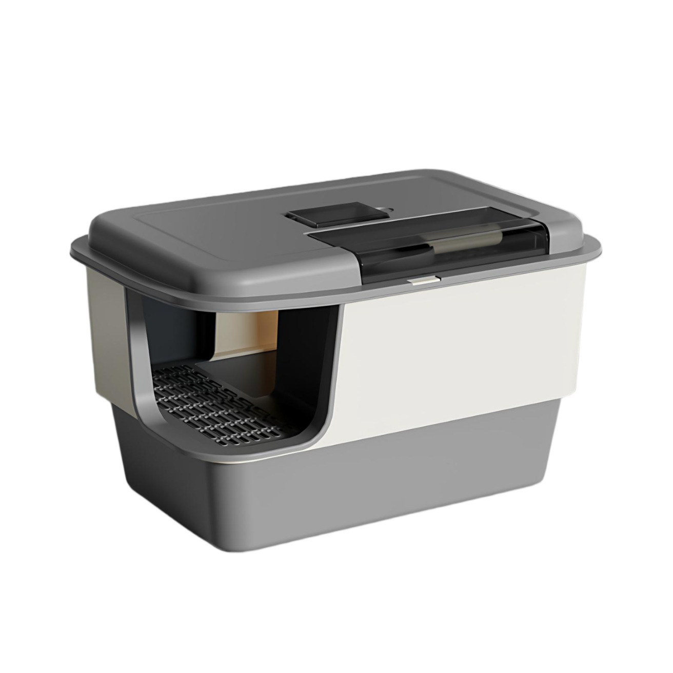 lavabo de arena para gatos de gran tamaño tipo corredor cerrado anti-splash canal anti-odor inodoro especial para gatos pequeños