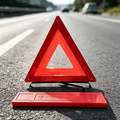 in-stock vehicle emergency hazard – Warning sign