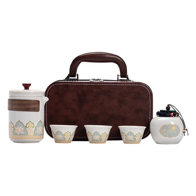 Дорожный чайный набор Портативный чайный набор кунг-фу костюм оптом Японский стиль Открытый Экспресс-Кубок Праздничная компания Бизнес-подарок