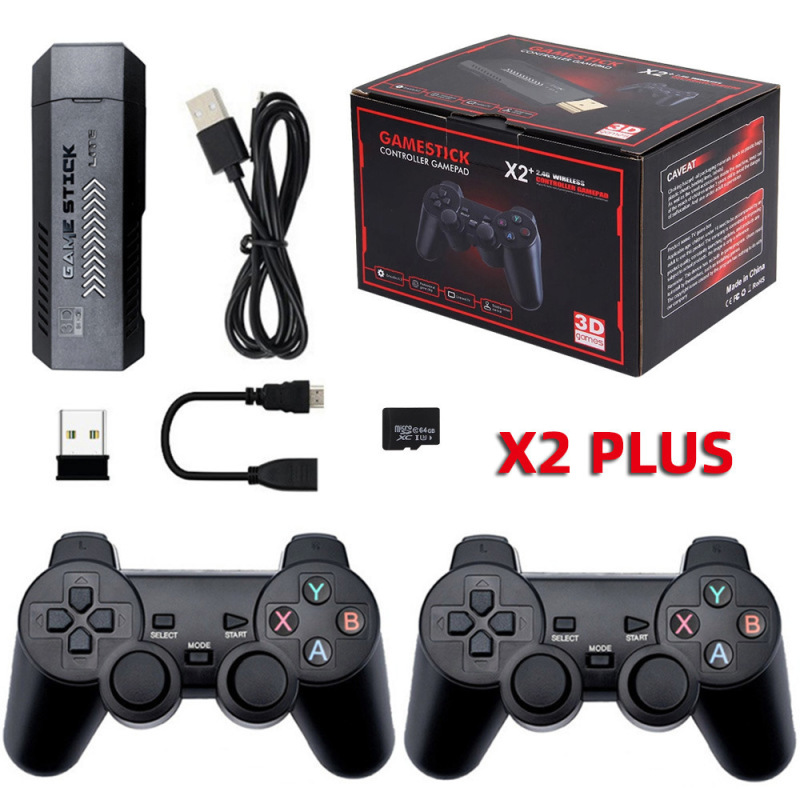 【メーカー直販】X2 PLUS ホームゲーム機 HD 2.4G ワイヤレス レトロ PSP TV ゲーム機|undefined