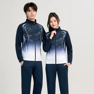 新款春秋季运动服两件套校服套装广场健身操套装男女款班服团体服