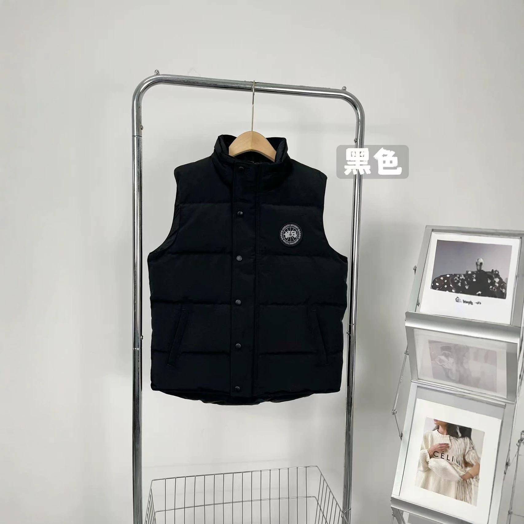 High-quality new model Garson men's black label red label down vest for cross-border foreign trade 4151M1