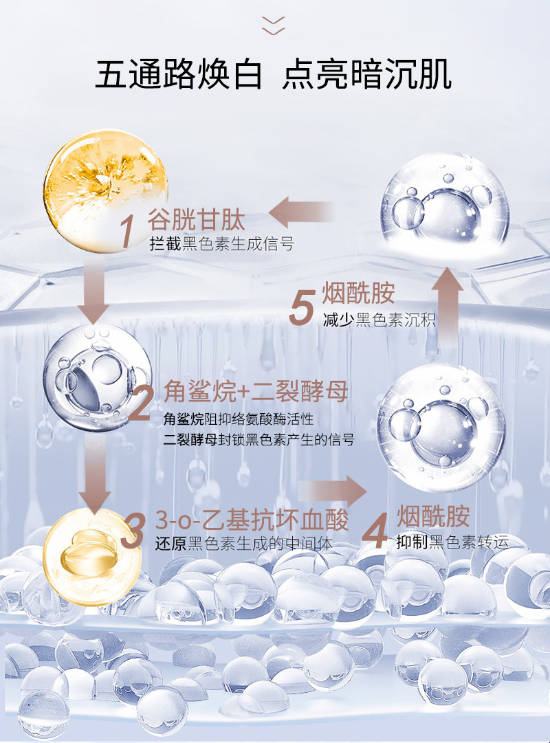 美白祛斑霜熊果苷祛黄提亮肤色补水保湿滋润淡斑精华面霜护肤套装化妆品代发批发