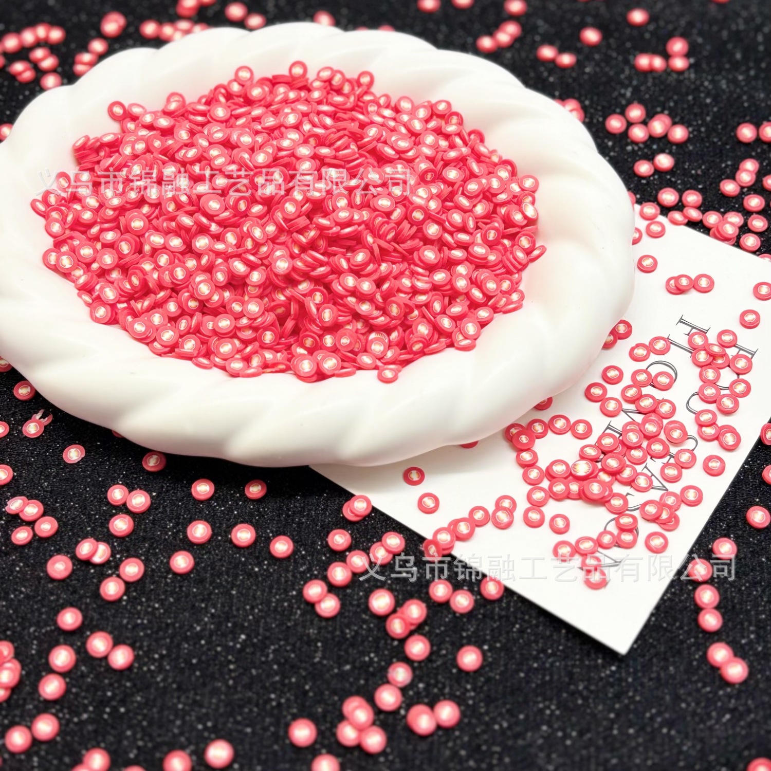 Pomegranate soft clay slices