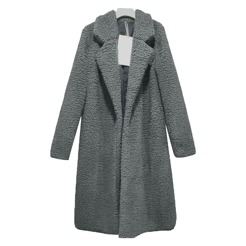 Dameskleding herfst en winter dames halflange jas lamswollen jas INS fabriek directe verkoop_voghion.com