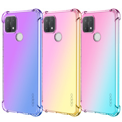 Suitable for Realme C15 quadrilateral anti-fall, Realme C3 phone case, Realme 5 gradient
