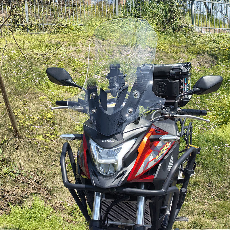 for Honda CB400X/500X: Honda Motorcycle front windshield - transparent-40-thick-56cm-high-cb400x500x-dedicated