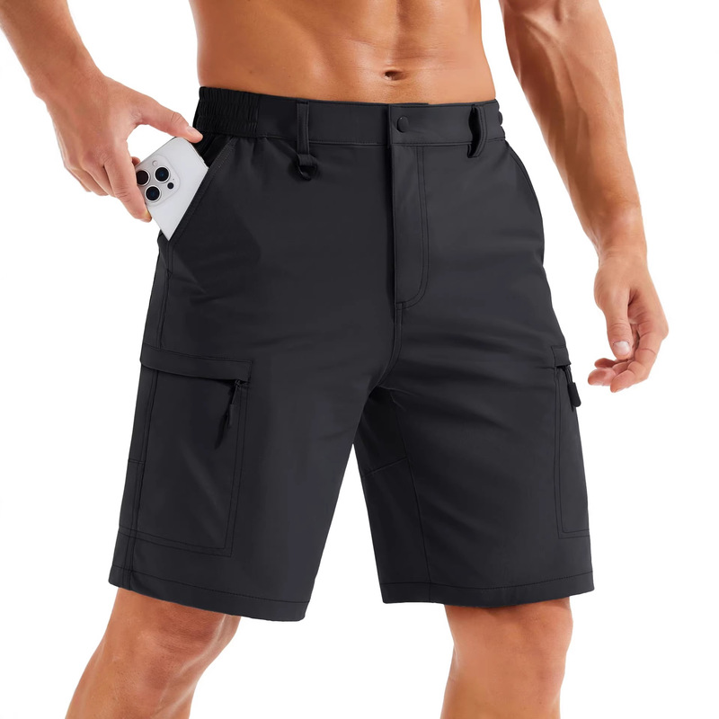 Men's Work Shorts, Quick-Drying, Lightweight Golf Shorts, Summer Casual Work Outdoor Style, 5 Zipper Pockets Men's Work Shorts, Quick-Drying, Lightweight Golf Shorts, Summer Casual Work Outdoor Style, 5 Zipper Pockets