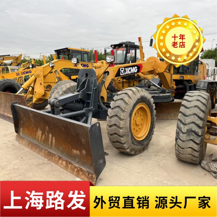 Exportación perenne de segunda mano XCMG GR180 / 185 / 215 raspadora noventa y nueve por ciento nuevo paquete nacional