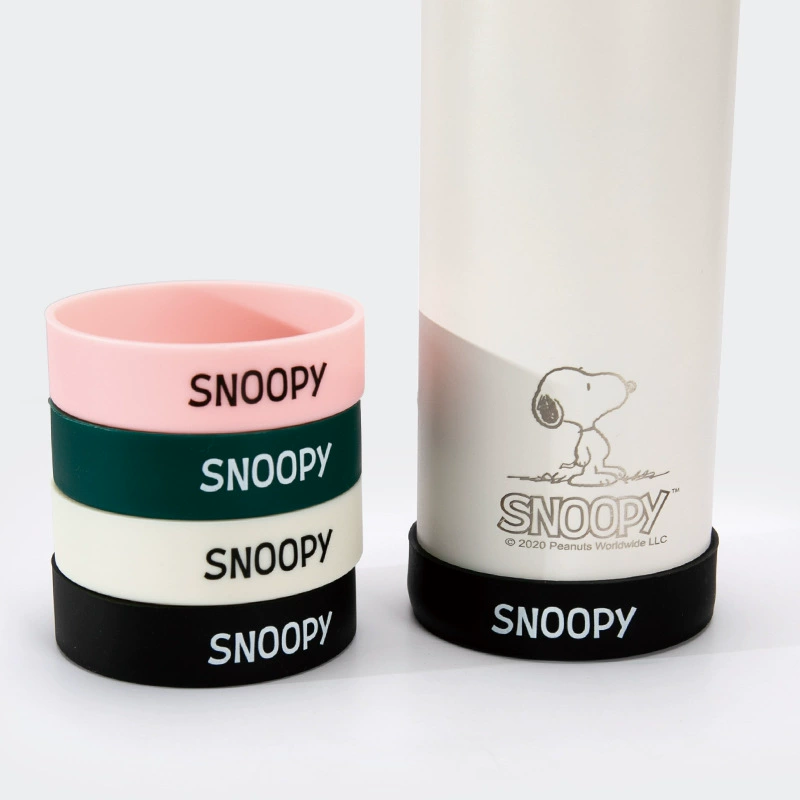 Snoopy, nuby, стекло, силиконовый нескользящий ударопрочный защитный чехол, универсальная чайник