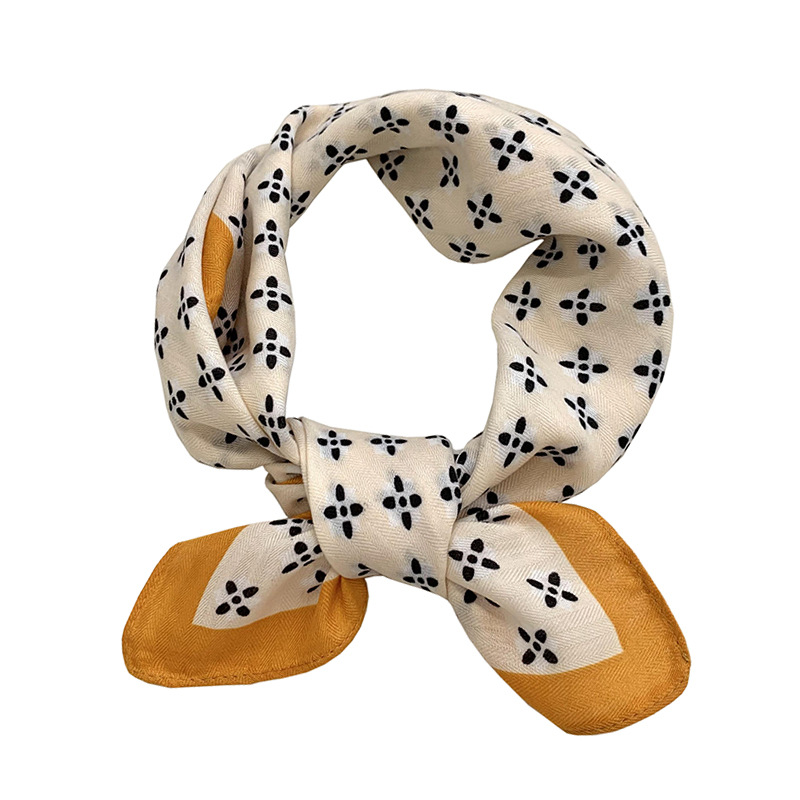 Bufandas de seda para mujeres 2025 otoño y invierno nuevo estilo de moda universal de alta sensación de algodón bufandas de seda al por mayor