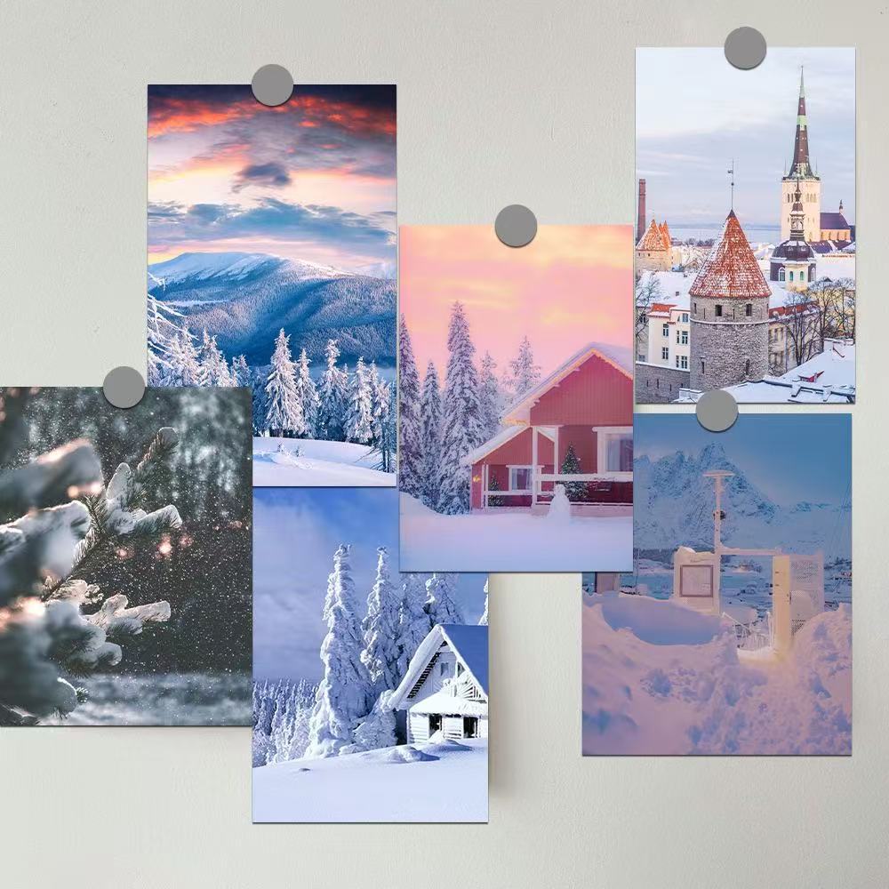 Colección de cientos de tarjetas de postal, estilo ins, estilo anime japonés, estilo retro, arte festivo, suministros culturales y creativos