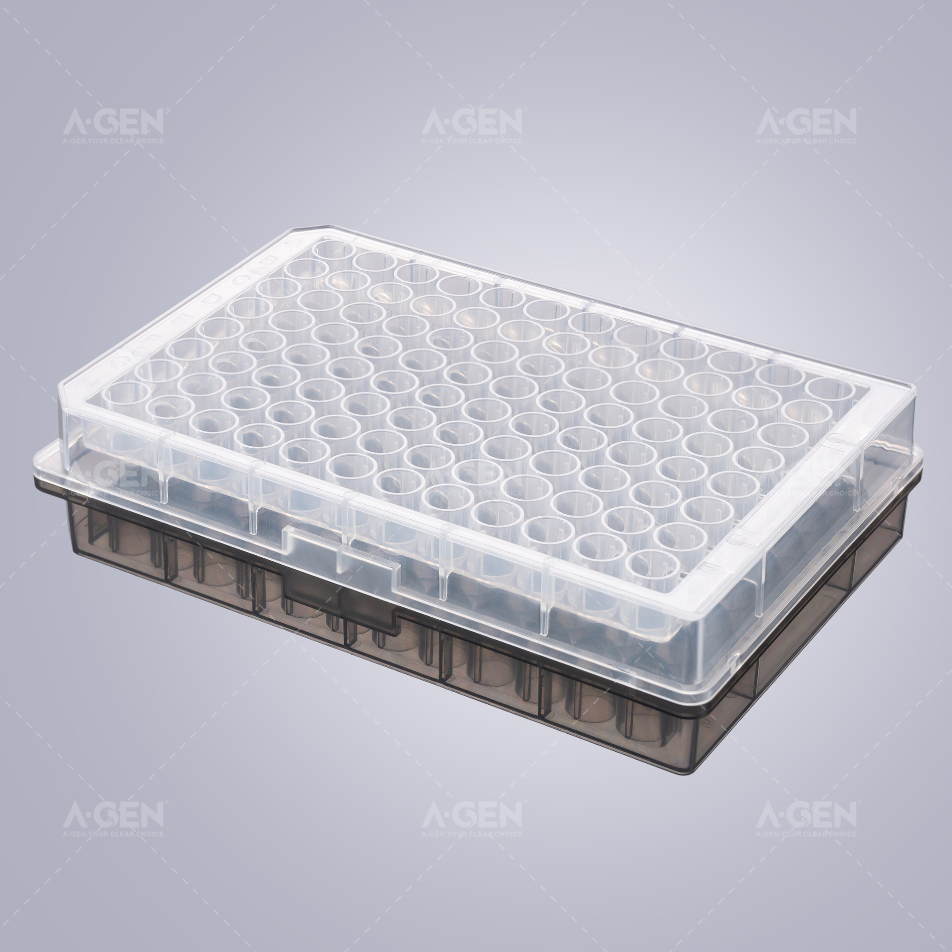 爱津厂家PP 低吸附 可加盖灭菌 96U型微孔板（0.40ml) 耗材实验室