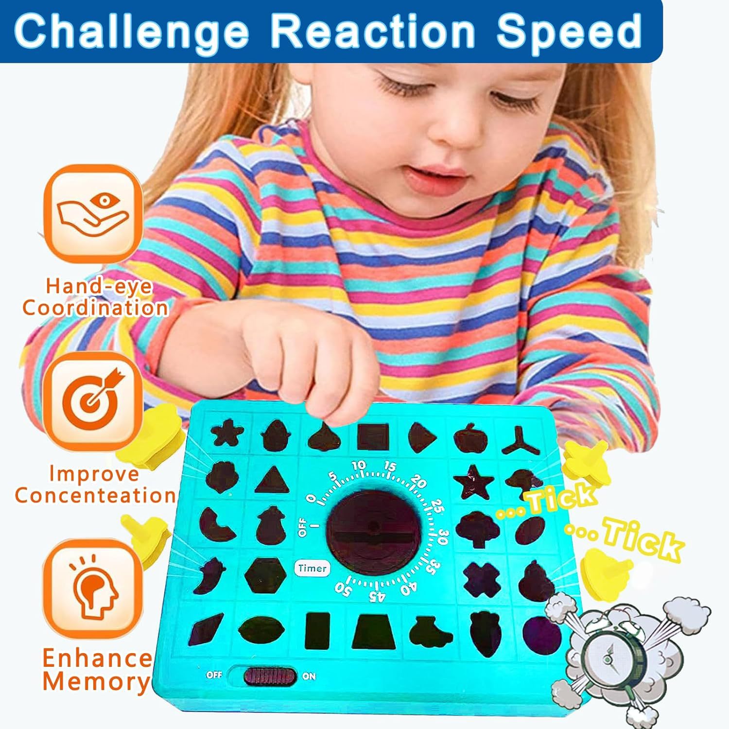 Amazon juegos infantiles de juegos de puzzle de tiempo pareja juegos de mesa de educación temprana juguetes de concentración interactivos para padres e hijos image 5