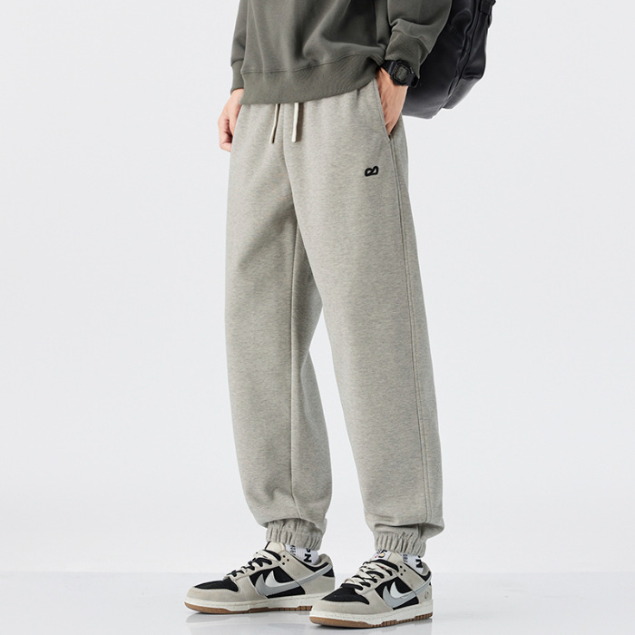2025 nuevo otoño japonés retro pantalones rectos sueltos zapatos bordados para hombres sueltos versátiles