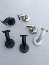 不锈钢空心穿电线墙托实木铁艺过道楼梯护栏杆室内外挂壁扶手配件