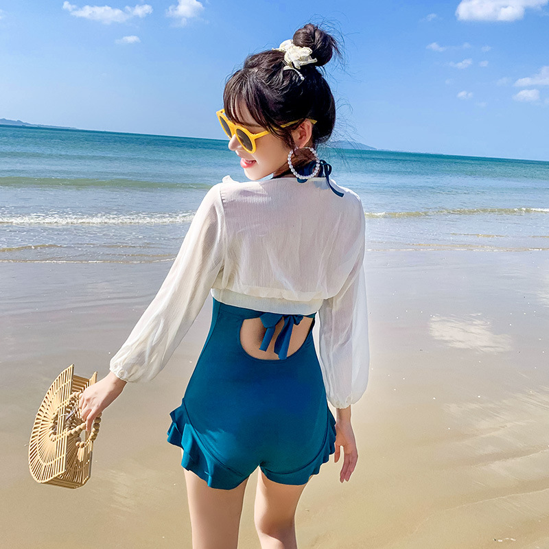 Ventaje especial trajes de baño femeninos con soporte de acero sexy cintura alta con camiseta delgada conservadora fábrica de trajes de baño manejo