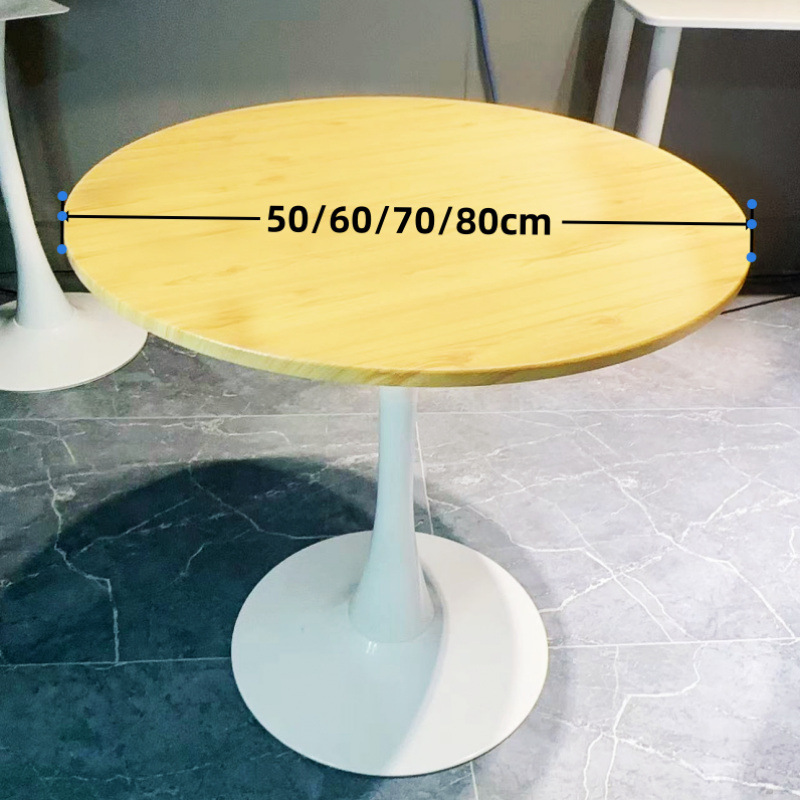 Nórdico hogar mesa de ocio hotel de negocios recepción mesa redonda de oficina de negociación inswind leche té cafetería blanca