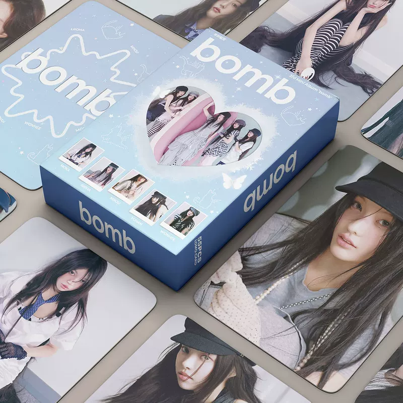 [В наличии 55 карточек новой коллекции ILLIT BOMB, карточки LO MO, KPOP женский гёрл-групп плакат открытка ручная]