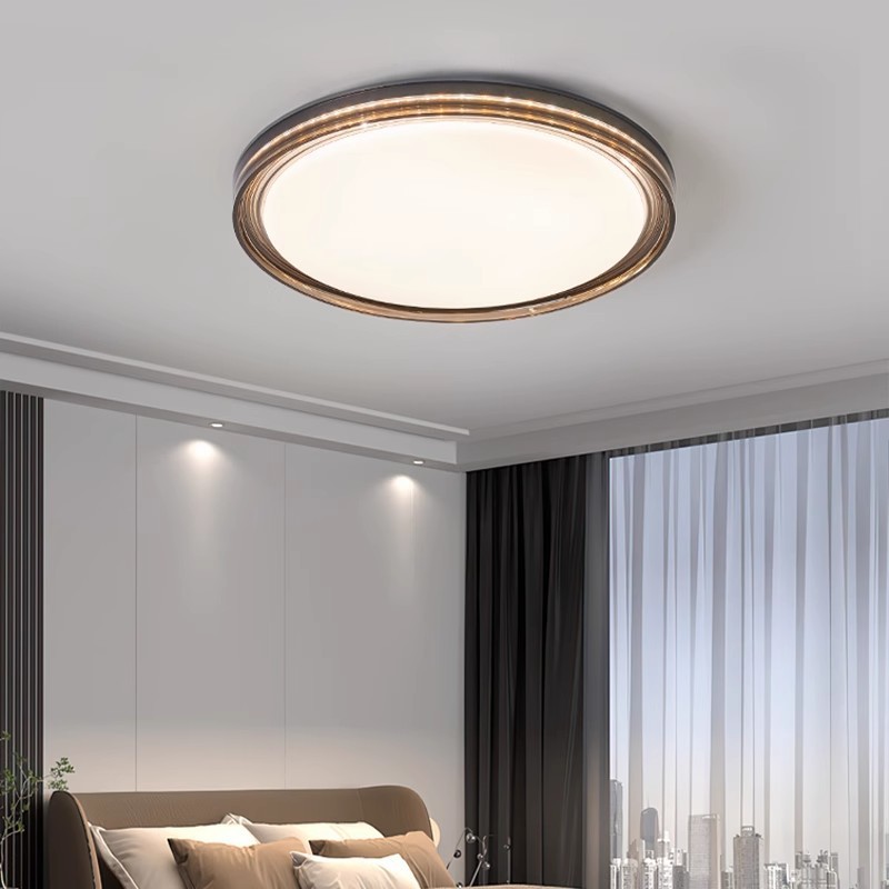 Luz de dormitorio minimalista moderna 2024 nueva creativa redonda dormitorio principal lámpara de techo cálida lámpara de estudio doméstica LED