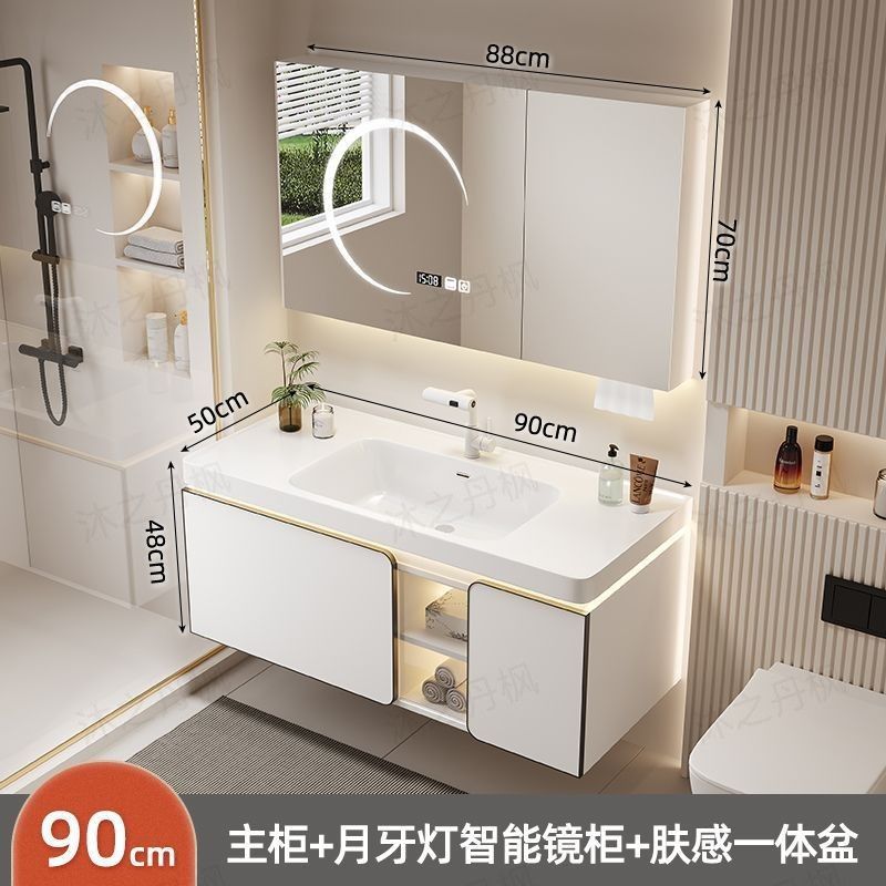 25 años de luz de la luna blanca nueva bañera de cerámica gabinete de baño combinado lavabo de cerámica lavabo gabinete de baño