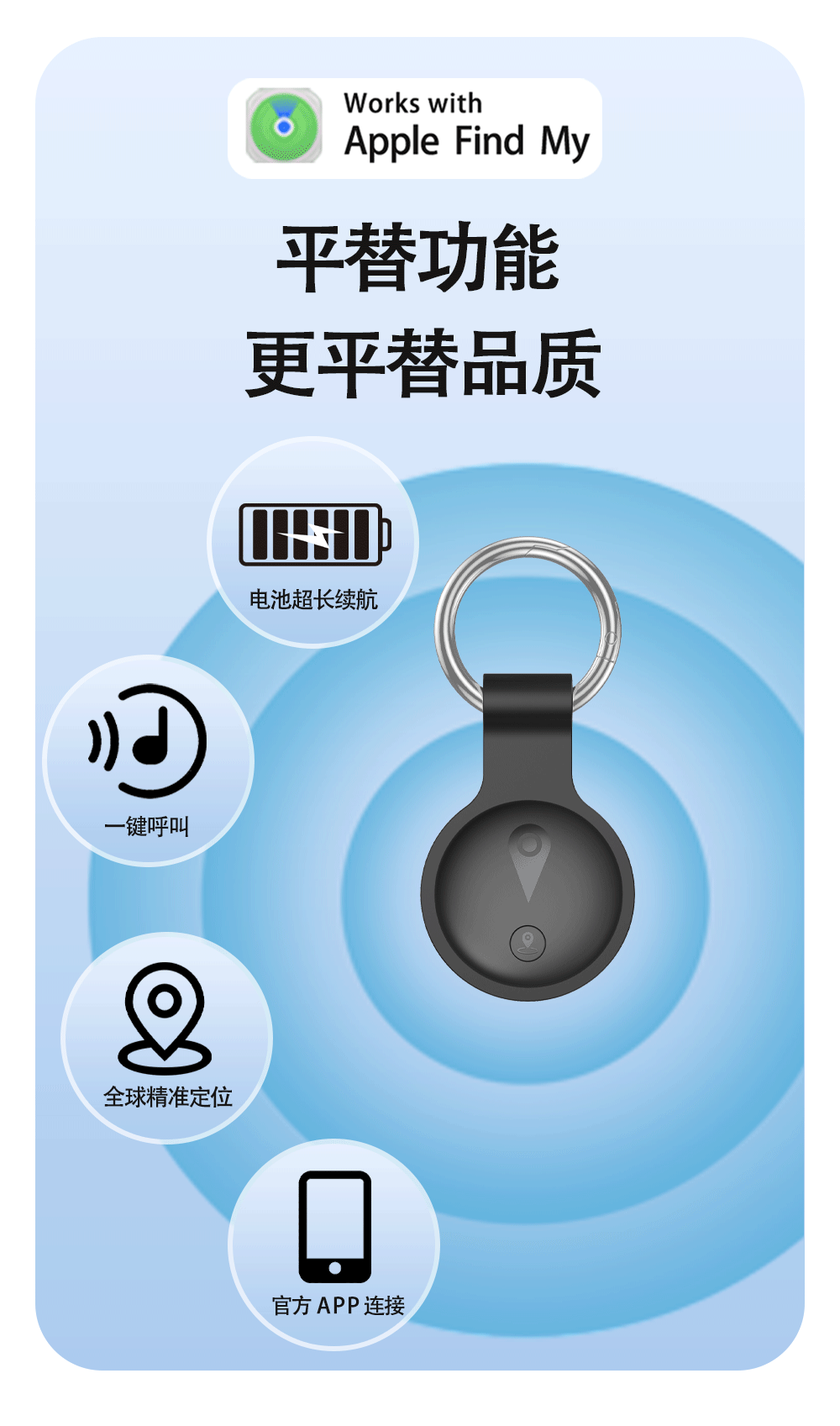 New AirTag Magnetic Anti-Loss Tracker, Vehicle GPS Locator, Pet Tracker, Global Positioning Anti-Loss Device