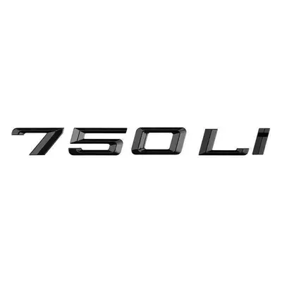 blackened rear emblem sticker — Car logo - standard-750li-in-glossy-black-before-the-15th-model