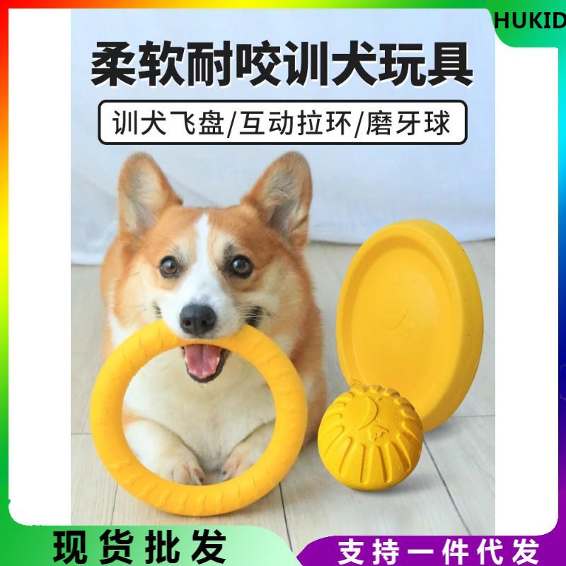 狗玩具耐咬狗狗飞盘训犬互动柯基大中小型犬自嗨解闷狗玩具磨牙棒