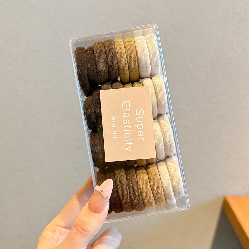 Coleteros de Alta Elasticidad, Estilo 2025, Bandas Elásticas para Mujer para Atar el Cabello, Coleteros Duraderos que No Tiraman del Cabello, Accesorios para el Cabello con Diadema.