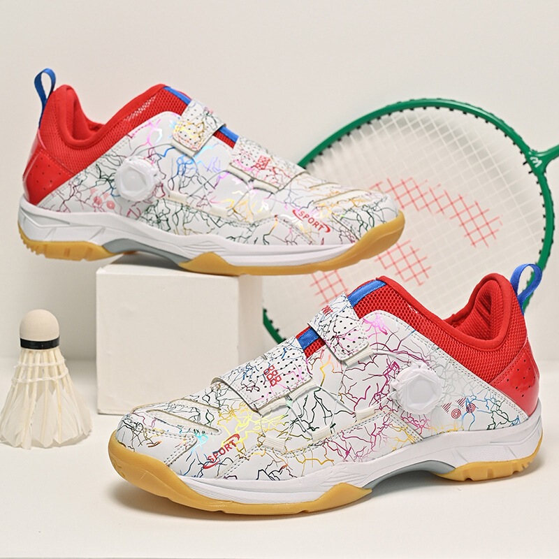 Cross-Border Professional Badminton Shoes for Men, Large Size Student Training Tennis Shoes, Non-Slip Breathable Volleyball Shoes, Women's Wholesale Sneakers