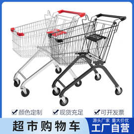 超市手推车理货车商场购物车仓库工厂家用便利店买菜车儿童小推车