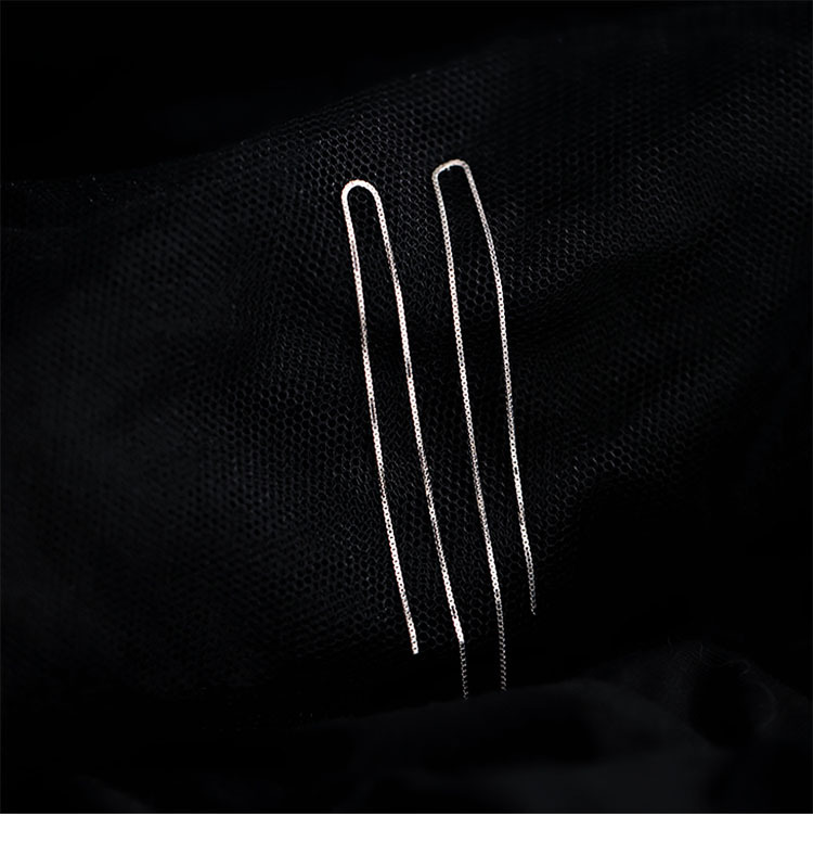 Elegant Double Line Tassel Earrings For Women Unique Long Design_voghion.com