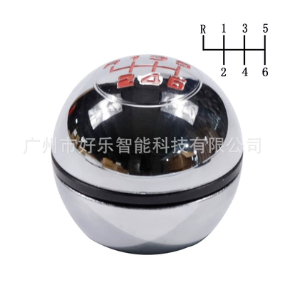 Cab and accessories – knob - sk-alfa24-bright-color-bright-silver-base-r6-gear-red-letter