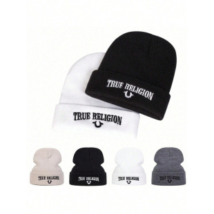 Y 54084 Skull wing embroidered beanie ���t���̽�ᘿ���ñ