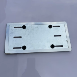 Central Asia Foreign Trade Kyrgyzstan Special License Plate Frame Stainless Steel Rust-Proof Car License Plate Frame in Stock Bulk Order