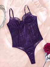 D 35686 Pink Lace Teddy Bodysuit ��ɫ��˿������ �羳ŷ��