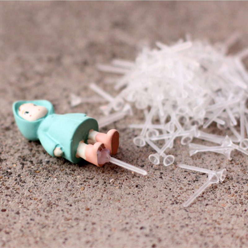 Moss micro landscape doll fixed needle stick DIY material glass bottle decoration bottom small foot plug-in fixed needle