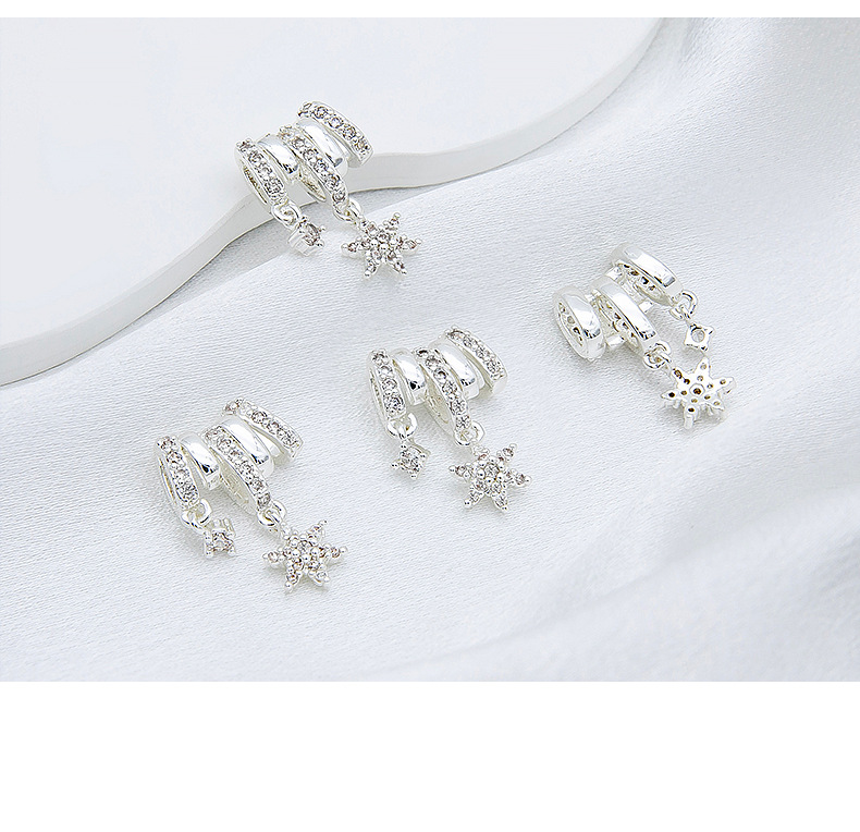 14K Gold-Filled Color-Preserving Zircon Spacer Beads Bow Snowflake Beads DIY Beaded Handmade Beaded Jewelry Materials