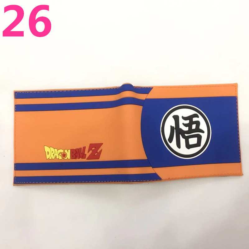 Anime Dragon Ball periférico dinero corto wukong Wu palabra estudiantes masculinos y femeninos corto monedero titular de la tarjeta en stock