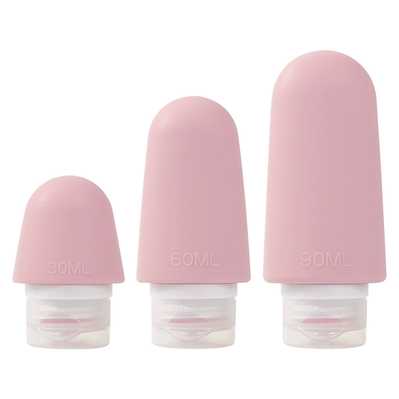 Silicone bottle for traveling, handheld lotion, storage system, hermetic container, fall protection