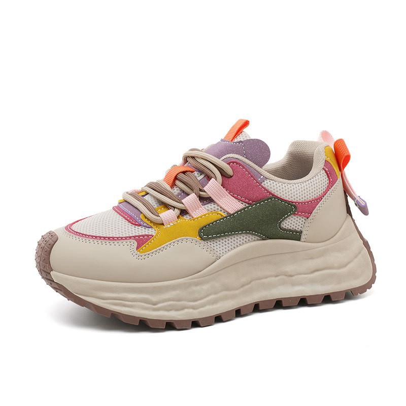 Zy2503 Nw Brathabl Whit Shos 2025 Spring And Autumn Thick-Sold Casual Hight-Incrasing War-Rsistant Koran_voghion.com